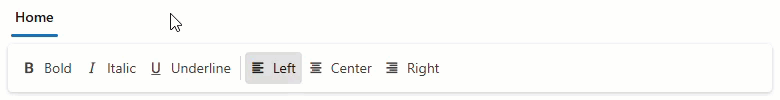 Toggle Buttons and Toggle Group