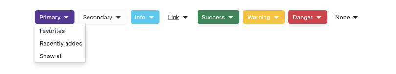 Blazor DropDown Button and Split Button